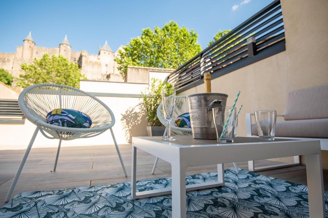 Apartmán La Terrasse De La Tour Pinte. Carcassonne Exteriér fotografie